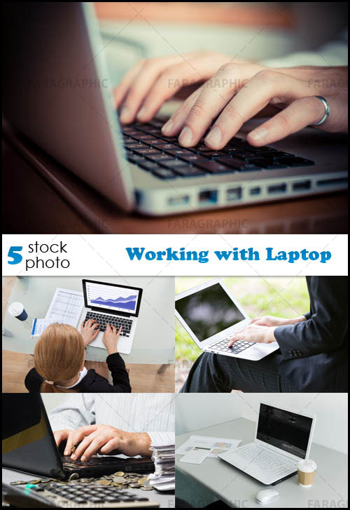 دانلود تصاویر استوک کار کردن با لپ تاپ