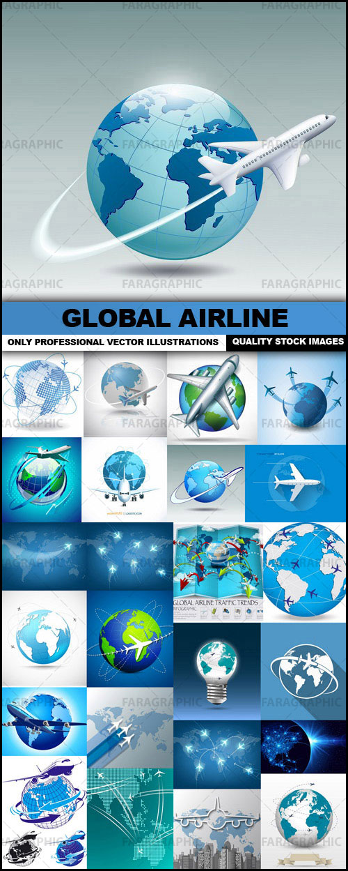 دانلود وکتور های خطوط هوایی بین المللی