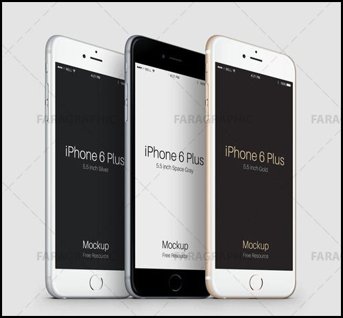 دانلود ماک آپ گوشی iPhone 6 plus