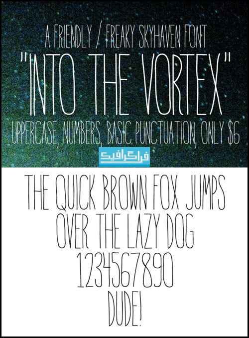 دانلود فونت انگلیسی Into The Vortex