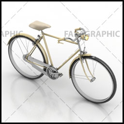 دانلود مدل سه بعدی دوچرخه قدیمی