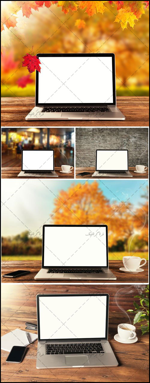 تصاویر استوک لپ تاپ در پس زمینه های مختلف