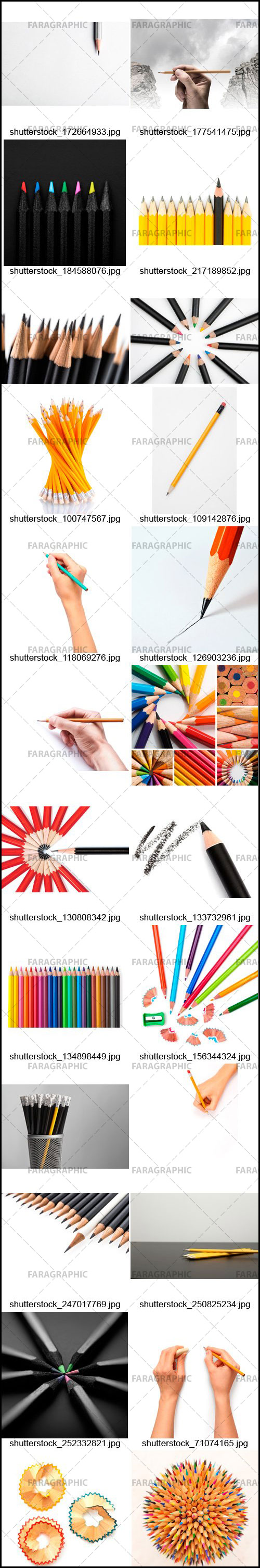 دانلود تصاویر استوک مداد - Pencils Stock