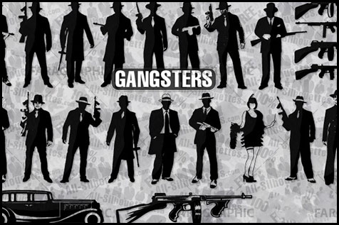 دانلود وکتور های گانگستر - Gangster Vectors