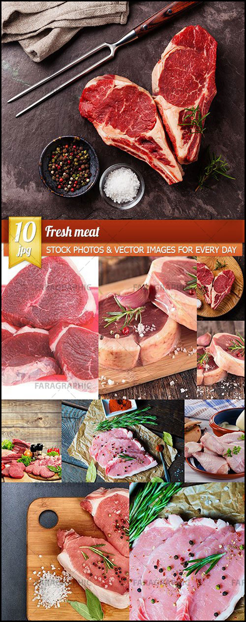 دانلود تصاویر استوک گوشت تازه - Fresh Meat