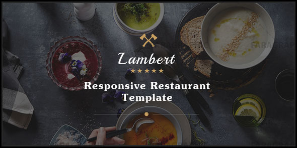 دانلود قالب HTML سایت رستوران Lambert