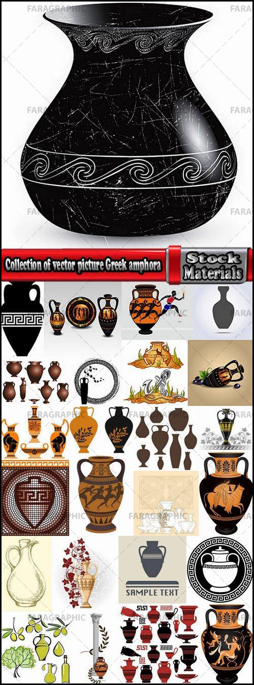 وکتور های مجسمه و ظروف یونان قدیم