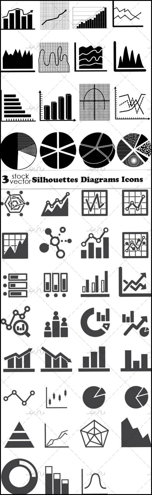 دانلود آیکون های نمودار Diagram Icons - شماره 3