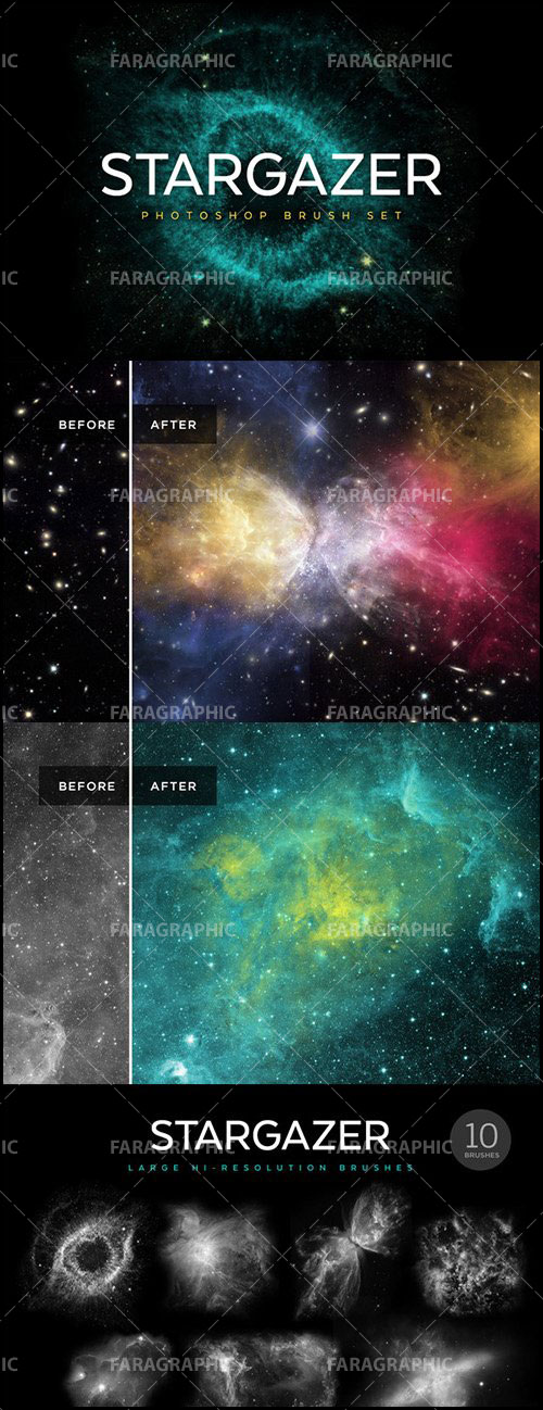 دانلود براش های فتوشاپ کهکشان - شماره 2