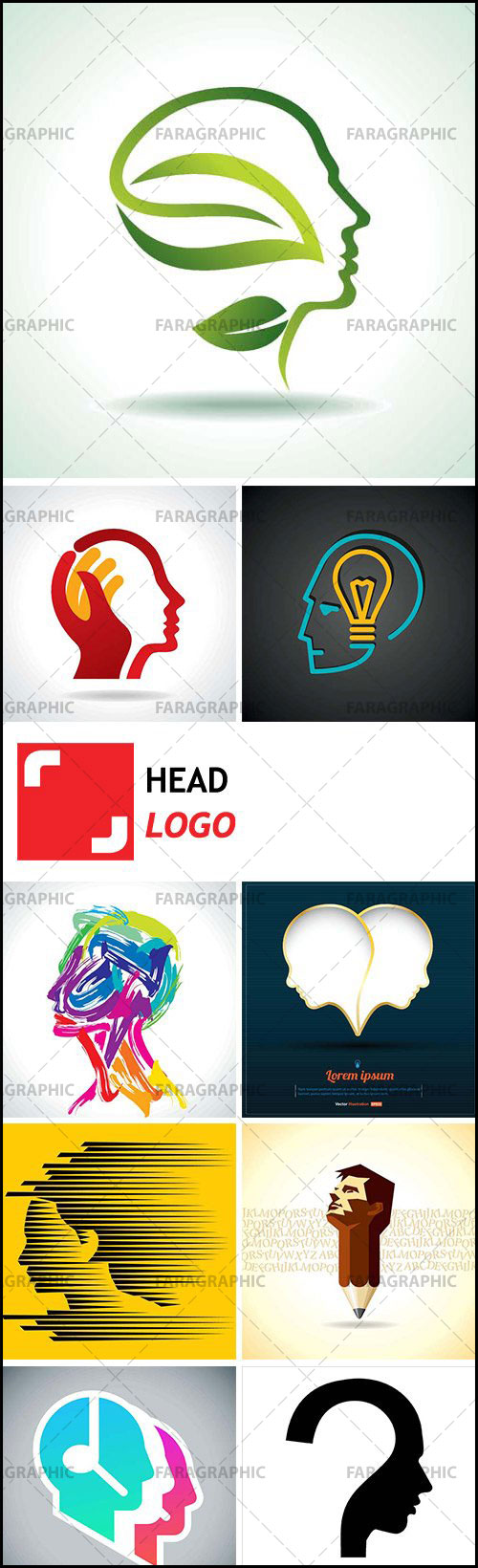 دانلود لوگو های سر انسان - Head Logos