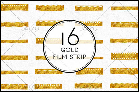 دانلود فایل لایه باز نوار فیلم های طلایی