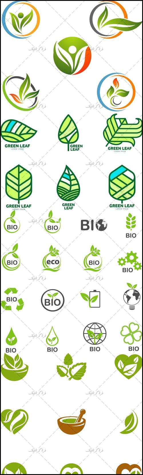 دانلود لوگو های انرژی سبز و پاک - لایه باز وکتور