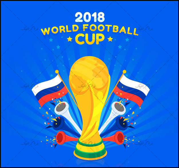 دانلود وکتور پس زمینه جام جهانی فوتبال روسیه 2018