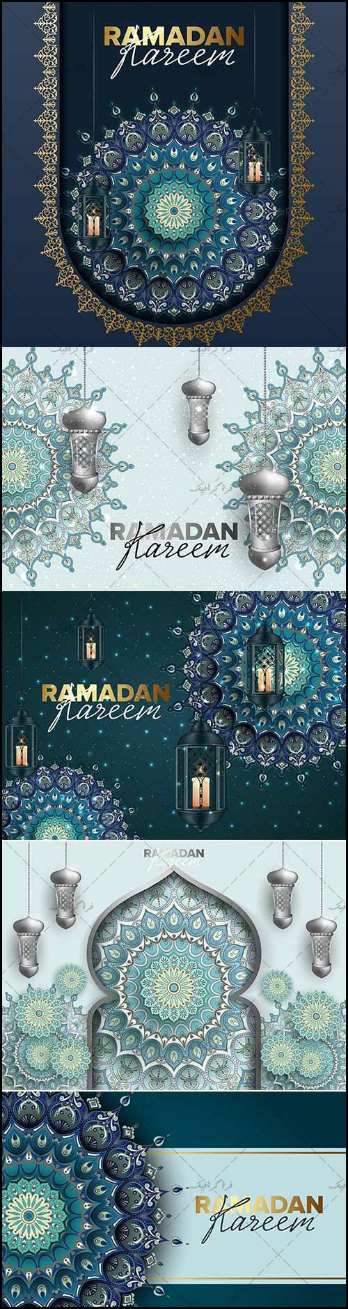 دانلود وکتور طرح های ماه مبارک رمضان - شماره 19 -  