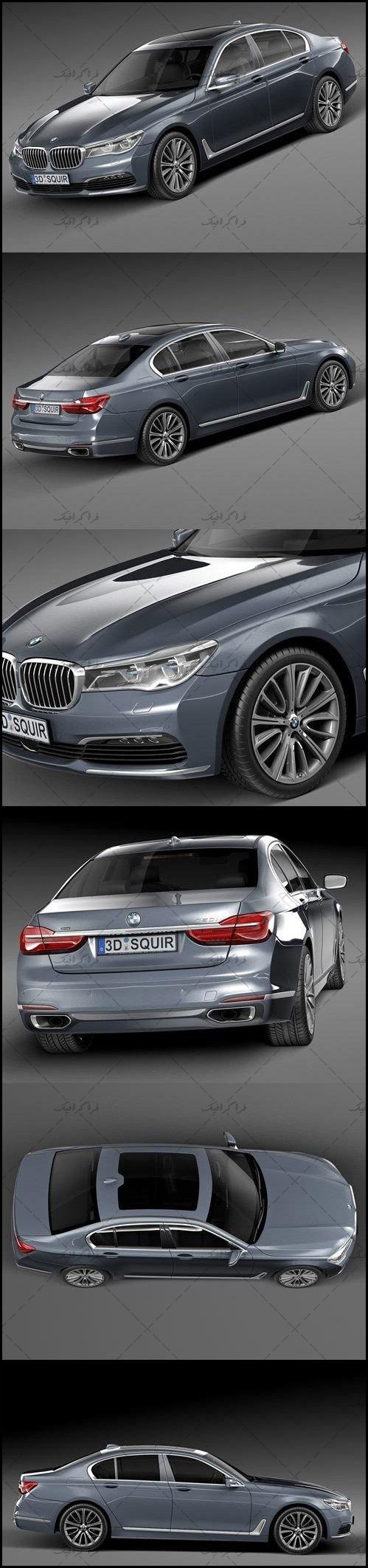 دانلود مدل سه بعدی اتومبیل BMW 7 Series