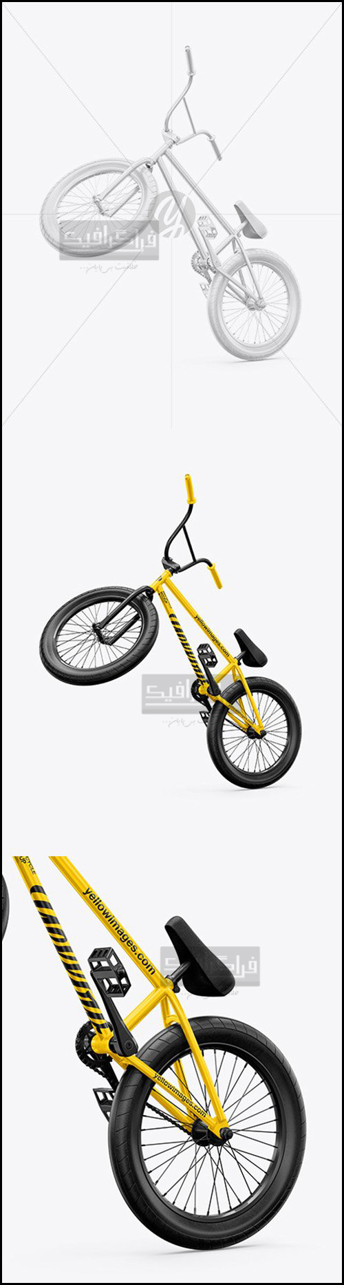 دانلود ماک آپ فتوشاپ دوچرخه BMX