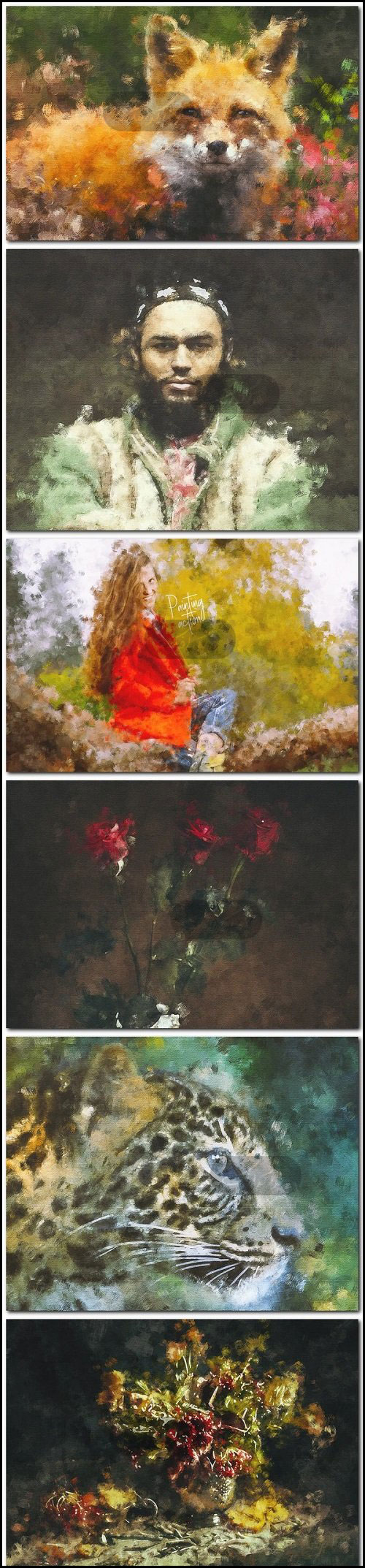 اکشن فتوشاپ ساخت نقاشی رنگ روغن - شماره 2