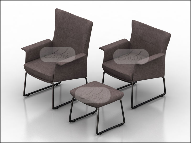 دانلود مدل 3 بعدی صندلی راحتی - شماره 6