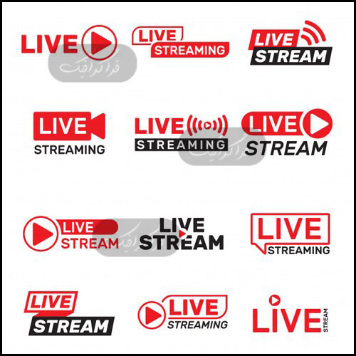 دانلود لوگو های اجرای زنده - Live Stream