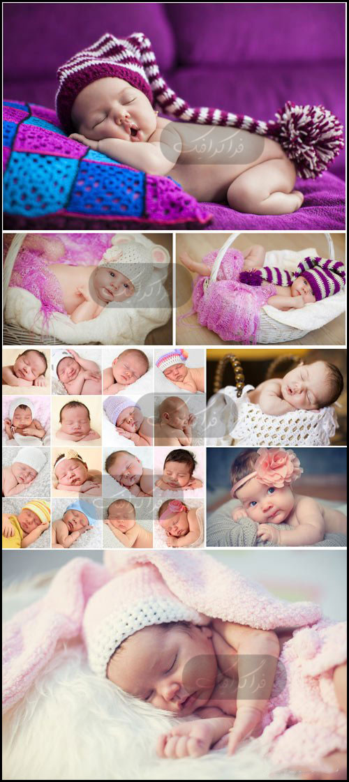 دانلود تصاویر استوک نوزاد خوابیده بامزه - شماره 3