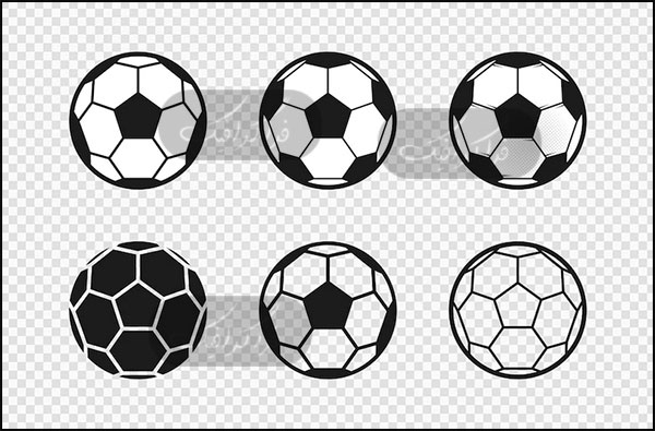 دانلود وکتور توپ های فوتبال کلاسیک
