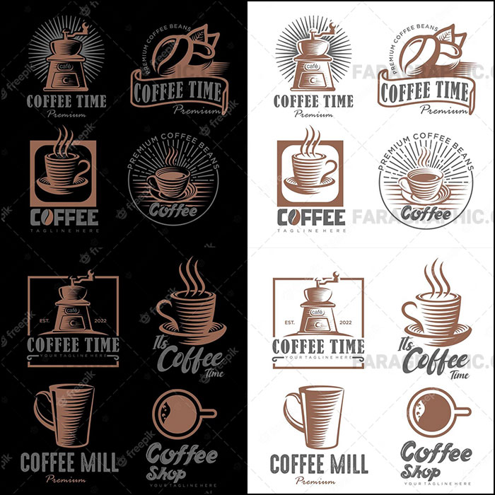 دانلود لوگو های فنجان قهوه - وکتور - شماره 7