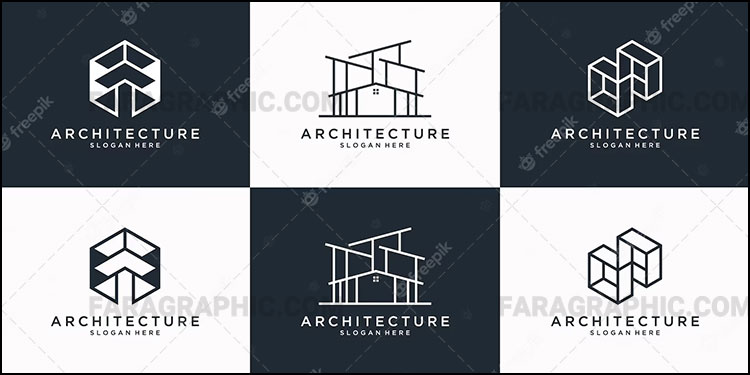 دانلود لوگو های معماری مدرن خطی