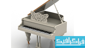 مدل سه بعدی پیانو