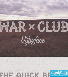 دانلود فونت انگلیسی گرافیکی War Club