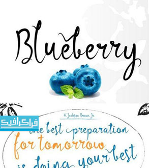 دانلود فونت انگلیسی دستخط Blueberry
