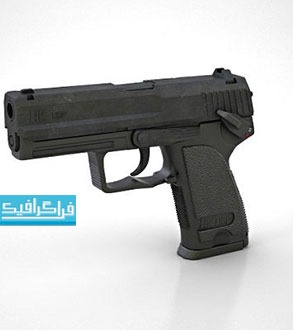 دانلود مدل سه بعدی اسلحه کلت کمری