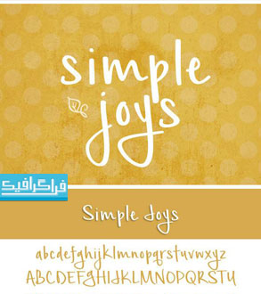 دانلود فونت انگلیسی گرافیکی Simple Joys