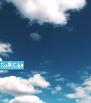دانلود ویدیو فوتیج تایم لپس آسمان آبی و ابر