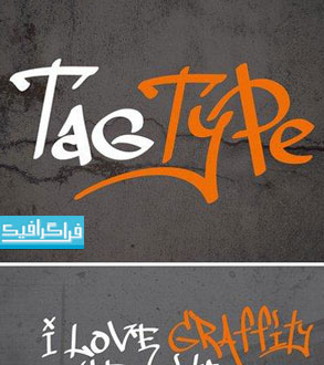 دانلود فونت انگلیسی گرافیتی Tag Type