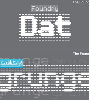 دانلود فونت انگلیسی گرافیکی Foundry Dat