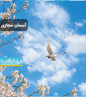 تصویر آسمان مجازی - طرح شکوفه - مرغابی