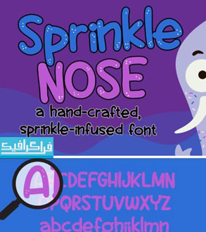 دانلود فونت انگلیسی کارتونی Sprinkle Nose