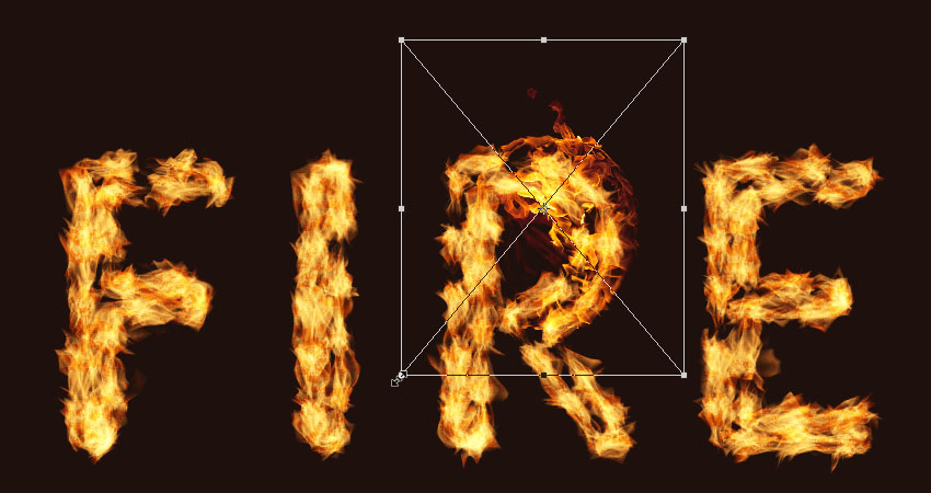 آموزش فارسی فتوشاپ ساخت افکت متن شعله آتش 17