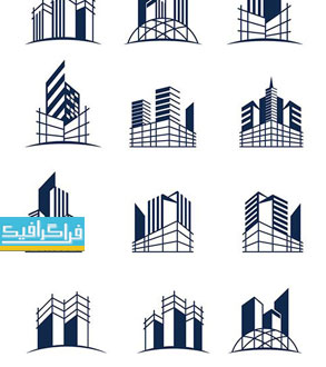دانلود لوگو های لایه باز وکتور ساختمان بلند
