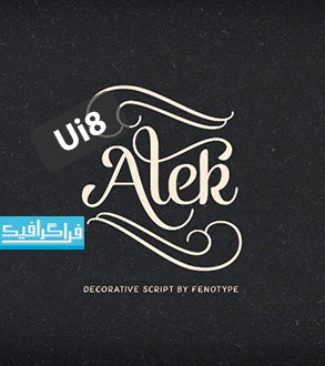 دانلود فونت انگلیسی تزئینی Alek - مجموعه Ui8