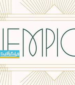 دانلود فونت انگلیسی مدرن و گرافیکی Lempicka