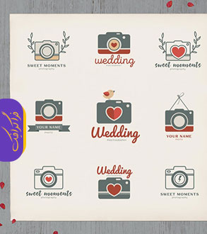 دانلود لوگو های عکاسی عروسی - وکتور لایه باز