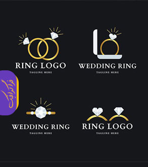 دانلود لوگو های حلقه ازدواج - Wedding Rings