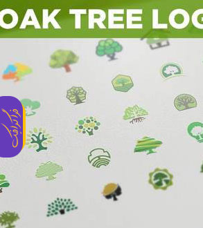 دانلود لوگو های درخت بلوط - Oak Tree