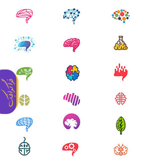 دانلود لوگو های مغز خلاقانه - Brain Logos