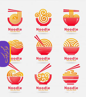دانلود لوگو های غذا نودل - Noodle Logos