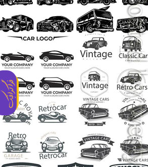 دانلود لوگو های اتومبیل قدیمی - Classic Car Logos