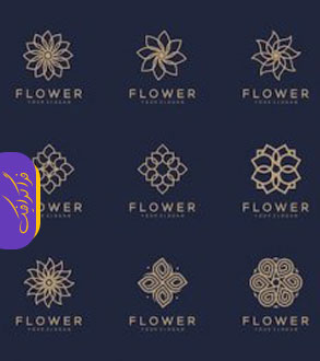 دانلود لوگو های گل تزئینی - Floral Ornaments