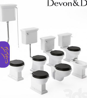 دانلود مدل 3 بعدی انواع توالت فرنگی