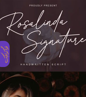 دانلود فونت انگلیسی دستخط Rosalinda Signature